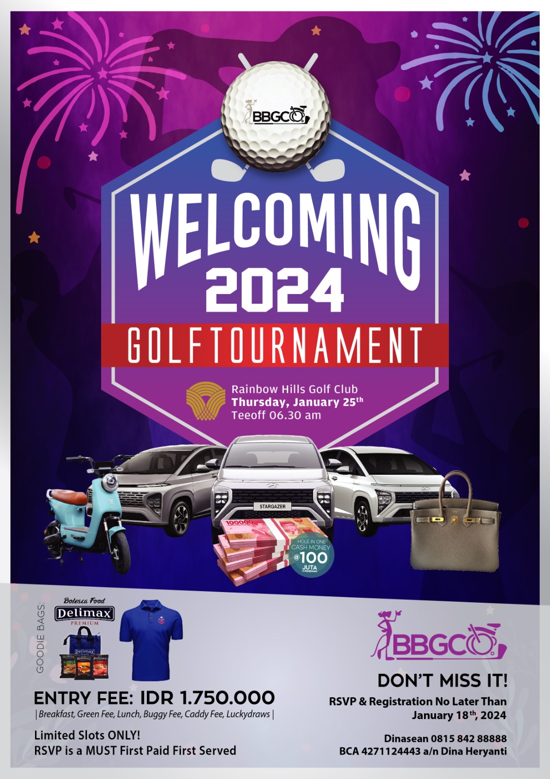 BBGC 2024 Golf Tournament What's New Indonesia